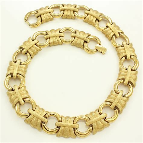 Vintage Givenchy Gold Necklace 